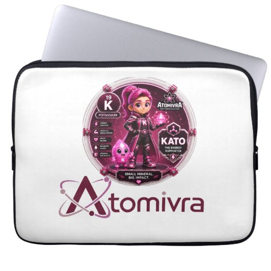 Kalium  ATOMIVRA Laptopschutzhülle (Vorderseite)