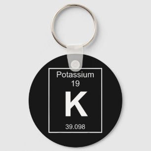 Kalium-Element-Kostüm Periodensystem Chemie Schlüsselanhänger