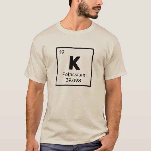 Kalium/Periodische Tabelle - K-Element-T - Shirt (Vorderseite)