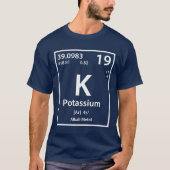 Kaliumelement (weiß) T-Shirt (Vorderseite)