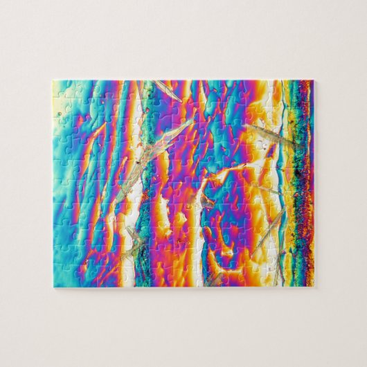 Kaliumhydroxid unter einem Mikroskop Puzzle (Horizontal)