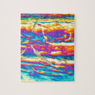 Kaliumhydroxid unter einem Mikroskop Puzzle