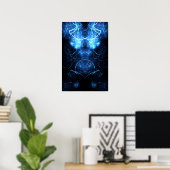 Kaliverse Electric Energy Fractal Poster (Heimbüro)