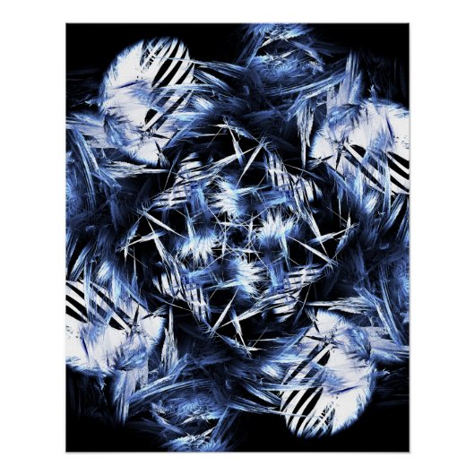 Kaliverse Fluid Fraktal #01 Poster (Vorderseite)