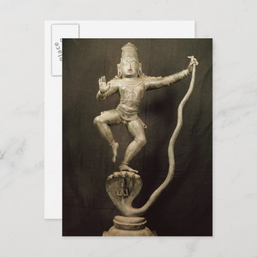 Kaliya Krishna Postkarte (Vorne/Hinten)