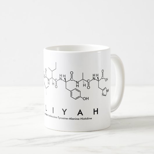 Kaliyah Peptidname Tasse (VorderseiteRechts)