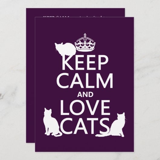 Kalk und Liebe Behalten (in allen Farben) Einladung (Vorne/Hinten)