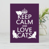 Kalk und Liebe Behalten (in allen Farben) Einladung (Stehend Vorderseite)