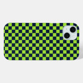 Kalk und marineblaues Karomuster Case-Mate iPhone Hülle (Rückseite (Horizontal))