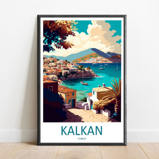 Kalkan Travel Print Wall Art Kalkan Wall Hanging H Poster