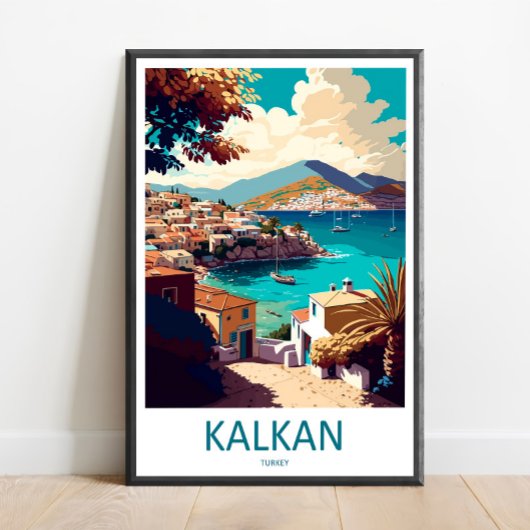 Kalkan Travel Print Wall Art Kalkan Wall Hanging H Poster