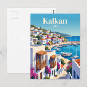 Kalkan Türkei Postkarte (Vorne/Hinten)