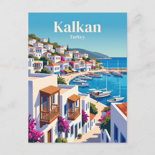 Kalkan Türkei Postkarte (Vorderseite)