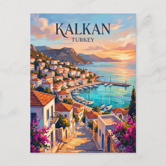 Kalkan Türkei Postkarte (Vorderseite)