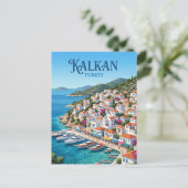 Kalkan Türkei Postkarte (Stehend Vorderseite)