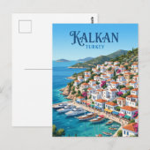 Kalkan Türkei Postkarte (Vorne/Hinten)