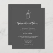 Kalkboard Mason Jar Hochzeitseinladungen (Vorne/Hinten)