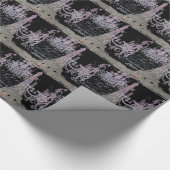 Kalkboard-Skripte Kronleuchter Paris eiffel Turm Geschenkpapier (Ecke)