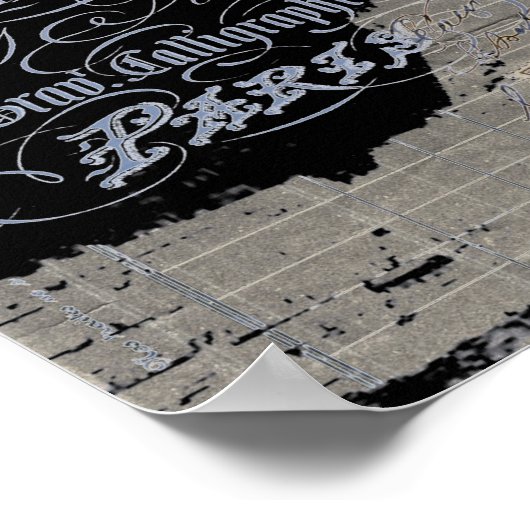 Kalkboard-Skripte Kronleuchter Paris eiffel Turm Poster (Ecke)