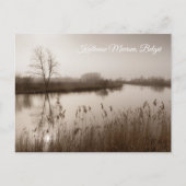 Kalkense meersen, Tranquil Landscape, Belgium Feiertagspostkarte (Vorderseite)