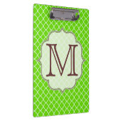 KalkGreen Quarterfolie Latti Monogram Clip Board Klemmbrett (Rechts)
