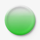 Kalkgrün bis weißer Farbverlauf #00cc00 Party Pappteller (Vorderseite)