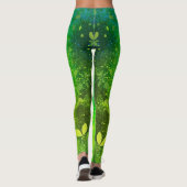 Kalkgrün Leggings (Rückseite)