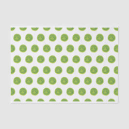 Kalkgrün Polka Dots Tissue Paper Seidenpapier