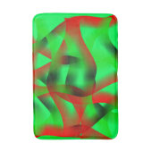 Kalkgrün und klare rote Bewegung, mit Schatten? Badematte (Vorderseite Vertikal)