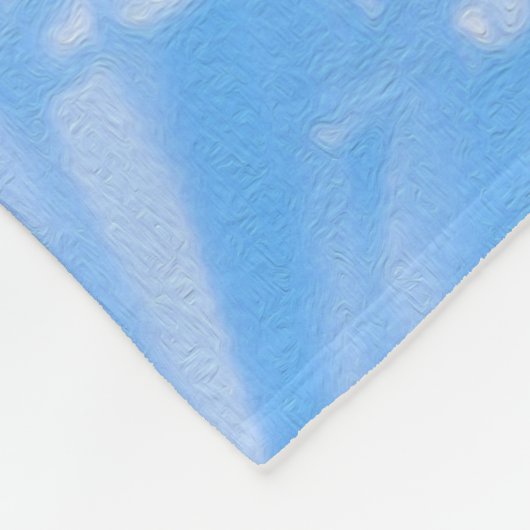 Kalkgrün und Lila Abstrakte Kone-Blume Fleecedecke (Ecke)