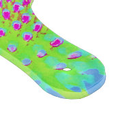 Kalkgrün und Lila Abstrakte Kone-Blume Schneidebrett (Ecke)