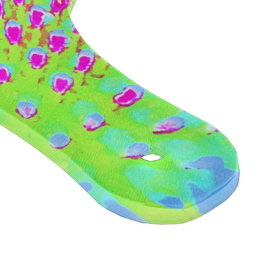 Kalkgrün und Lila Abstrakte Kone-Blume Schneidebrett (Ecke)