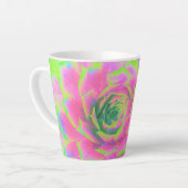 Kalkgrün und rosa Sukkulent Sedum Rosette Milchtasse (Linke Ecke)