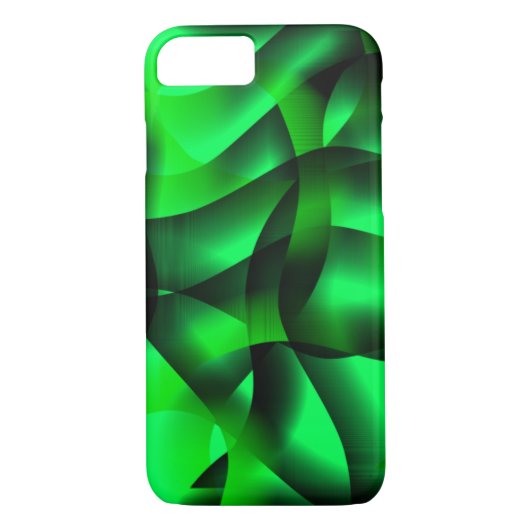 Kalkgrün und schwarz Curling, mit etwas Schatten? Case-Mate iPhone Hülle (Rückseite)