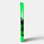 Kalkgrün und schwarz Curling, mit etwas Schatten? Case-Mate iPhone Hülle (Rückseite / Links)