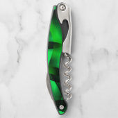 Kalkgrün und schwarz Curling, mit etwas Schatten? Kellnermesser (Rückseite)