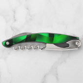 Kalkgrün und schwarz Curling, mit etwas Schatten? Kellnermesser (Rückseite)