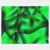 Kalkgrün und schwarz Curling, mit Schatten? Fleecedecke (Vorderseite (Horizontal))