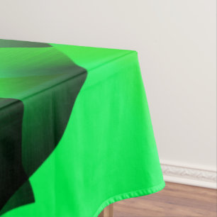 Kalkgrün und schwarz Curling, mit Schatten? Tischdecke