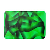 Kalkgrün und schwarz, mit Schatten? Badematte (Vorderseite)