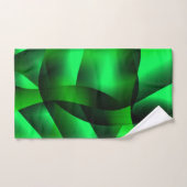 Kalkgrün und schwarz, mit Schatten? Badhandtuch Set (Handtuch)