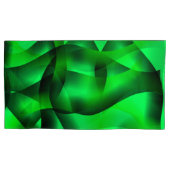 Kalkgrün und schwarz, mit Schatten? Kissenbezug (Vorderseite-Links)