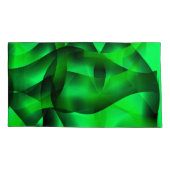 Kalkgrün und schwarz, mit Schatten? Kissenbezug (Rückseite-Links)