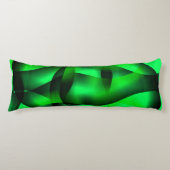 Kalkgrün und schwarz, mit Schatten? Seitenschläferkissen (Vorderseite)