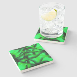 Kalkgrün und schwarz, mit Schatten? Steinuntersetzer