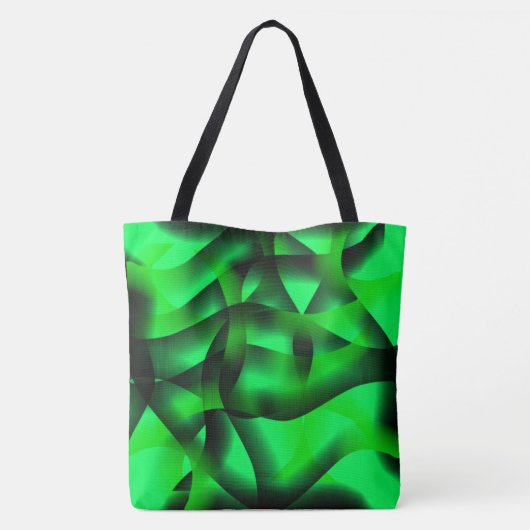 Kalkgrün und schwarz, mit Schatten? Tasche (Rückseite)