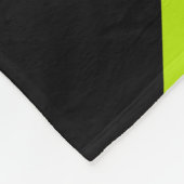 Kalkgrün und schwarz-Retromarmorwirbel Fleecedecke (Ecke)