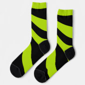Kalkgrün und Schwarz Socken (Linkes Detail)