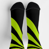 Kalkgrün und Schwarz Socken (Oben)