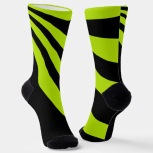 Kalkgrün und Schwarz Socken